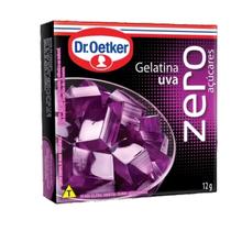 Kit c/ 6 Gelatina Zero de Uva Dr. Oetker 12g Kit c/ 6 Gelatina Zero de Uva Dr. Oetker 12g