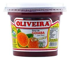 Kit c/ 6 Geleia Doce fruta goiaba com maca Oliveira 400 g