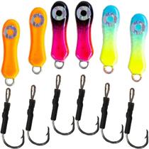 Kit C/6 Isca Micro Turbo 5g Ksf Jumping Jig 2,5cm artificial