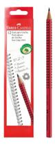 Kit c/ 6 Lapis Eco Grip Triangular Vermelho 2b Faber Castell Kit c/ 6 Lapis Eco Grip Triangular Vermelho 2b Faber Castell