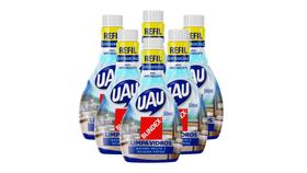 Kit c/ 6 Limpa Vidros Uau Blindex Sem Manchas - Refil 500ml