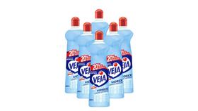 Kit c/ 6 Limpa Vidros Veja Squeeze Tradicional Vidrex 500ml