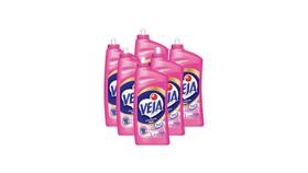 Kit c/ 6 Limpador Veja Uso Direto Sem Diluir - Floral 900ml