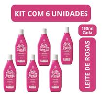 Kit c/6 loçao corporal leite de rosas tradicional 100ml