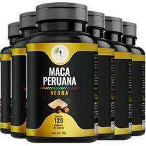 KIT C/6 Ma ca Perua na Negra Pura Premium 500mg 120 Cáps - Fits Life KIT C/6 Ma ca Perua na Negra Pura Premium 500mg 120 Cáps - Fits Life