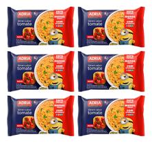 Kit C/6 Macarrão Instant. Adria Minions Tomate 75g Kit C/6 Macarrão Instant. Adria Minions Tomate 75g