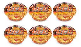 Kit C/6 Macarrão Instantaneo Ufo Galinha Caipira 93g Nissin