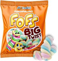Kit c/ 6 Marshmallow Fofs Big Twist Baunilha Colorido - 220g