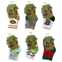 Kit c/ 6 Meia Antiderrapante Bebê Menino Artbrun