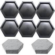 Kit c 6 Molde p Piso Liso Reto Drenante Intertravado Concreto DIY 25X25X6 Sextavado Octagonal Estrela Kit c 6 Molde p Piso Liso Reto Drenante Intertravado Concreto DIY 25X25X6 Sextavado Octagonal Estrela