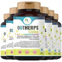 Kit C/6 Outherps Lisina + Vit C B3 B5 B6 E Zinco - Fits Life
