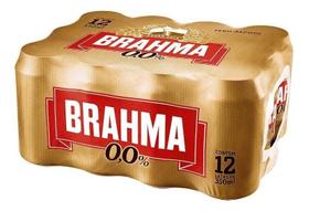 Kit c/ 6 Pack cerveja chopp zero 350mL 12 unidades Brahma