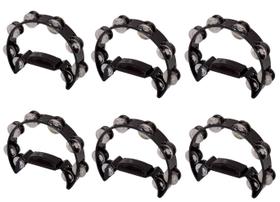 Kit c/6 Pandeiros Meia Lua Spanking Preto Kit c/6 Pandeiros Meia Lua Spanking Preto