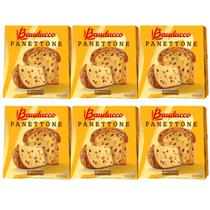 KIT c/6 Panettone Bauducco Natal Frutas cristalizadas-908g