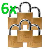 Kit c/ 6 pçs cadeado multiuso - portão porta janela armário