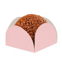 Kit C/ 6 Pcts. De Forminhas Caixeta Rosa Em Pétalas P/ Doces Docinhos Finos C/ 50 Un.