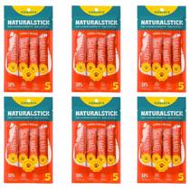 Kit C/ 6 Petiscos Para Gatos Naturalstick Cremoso Salmão 75g