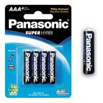 Kit c/ 6 Pilha Aaa Panasonic Super Hyper Cilindrica -