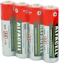 Kit c/ 6 Pilhas AA Pequenas Alfacell c/ 4