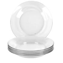 Kit c/6 Pratos Duralex Astral Fundo Vidro Transparente Nadir Kit c/6 Pratos Duralex Astral Fundo Vidro Transparente Nadir