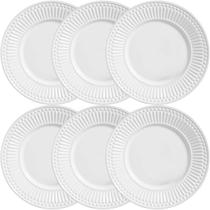 KIT C/6 Pratos Raso Roma 26cm Branco - Porto Brasil KIT C/6 Pratos Raso Roma 26cm Branco - Porto Brasil