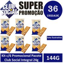 Kit c/6 Promocional Pacote Club Social Integral 24g