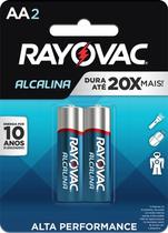 Kit c/ 6 Rayovac pilha alcalina aa pequena 2 pilhas