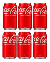 Kit C/6 Refrigerante Coca Cola Original 350ml