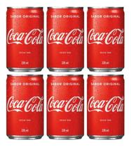 Kit C/6 Refrigerante Coca-cola Original Lata 220ml Kit C/6 Refrigerante Coca-cola Original Lata 220ml