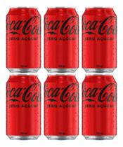 Kit C/6 Refrigerante Coca-cola Zero Açúcar 350ml Kit C/6 Refrigerante Coca-cola Zero Açúcar 350ml