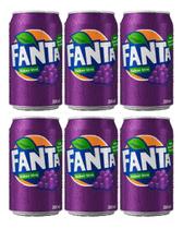 Kit C/6 Refrigerante Fanta Uva Lata 350ml Kit C/6 Refrigerante Fanta Uva Lata 350ml