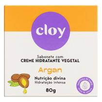 Kit c/ 6 Sabao em barra Cloy Hidratante Vegetal Argan