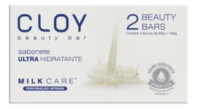 Kit c/ 6 Sabao em barra Cloy Milk Care 2x80g