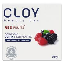 Kit c/ 6 Sabao em barra Cloy Ultra Hidratante Red Fruits