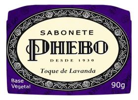 Kit c/ 6 Sabao em barra Phebo Vegetal Toque de Lavanda 90g