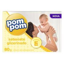 Kit c/ 6 Sabao em barra Pom Pom Glicerinado 80g
