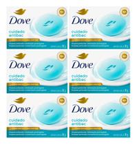 Kit C/6 Sabonete Barra Dove Cuidado Antibac 90g