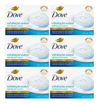 Kit C/6 Sabonete Barra Dove Esfoliação Suave 90g