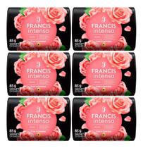 Kit C/6 Sabonete Barra Francis Rosas 85g