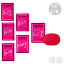 Kit c/6 Sabonetes em Barra Glicerina Rosa Antioxidante Granado 90g Kit c/6 Sabonetes em Barra Glicerina Rosa Antioxidante Granado 90g
