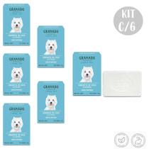Kit c/6 Sabonetes em Barra Pet Coco Limpeza Profunda 100g Granado