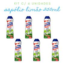 Kit c/ 6 Sapólio Líquido Cremoso 250ml Radium Limão Bombril