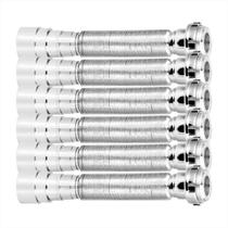 Kit c/ 6 Sifão Sanfonado Universal Ajustável Cromado