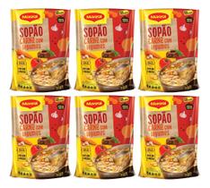 Kit C/6 Sopao Carne Com Legumes Maggi 200g