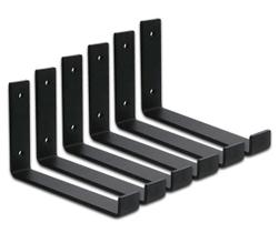 Kit c/6 Suportes Mão Francesa Industrial Ferro 20cm Alta Durabilidade Kit c/6 Suportes Mão Francesa Industrial Ferro 20cm Alta Durabilidade