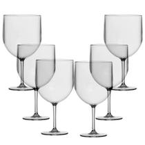 Kit C/ 6 Taça Gin Tonica e Cozumel Acrílico Crystal 600ml