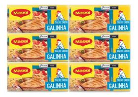 Kit C/6 Tempero Caldo De Galinha 12 Tablets 114g Maggi