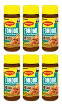 Kit C/6 Tempero Pó Para Aves E Peixes Maggi Fondor Vd 120g