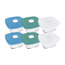 Kit c/6 Tigela Pote Marinex Facilita Vap 300ml c/tampa Kit c/6 Tigela Pote Marinex Facilita Vap 300ml c/tampa