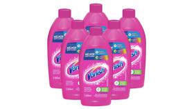 Kit c/ 6 Tira Manchas Vanish Líquido Roupas Coloridas 500ml